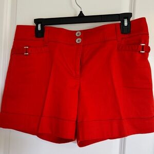 White House Black Market Bold Red Women's Shorts